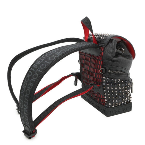 Christian Louboutin Explorer Funk Studded Backpack Black Bag - Picture 2 of 7